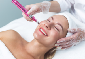 woman undergoing anti-aging treatments near Cambridge MA