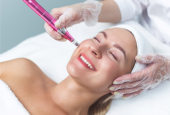 woman undergoing anti-aging treatments near Cambridge MA