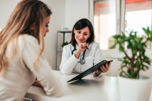 discussing non-surgical facelift cost in Roslindale MA