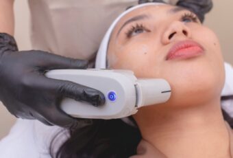 woman looking to tighten skin without a facelift
