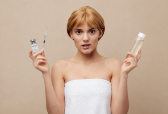 woman considering Botox or just taking better care of her skin