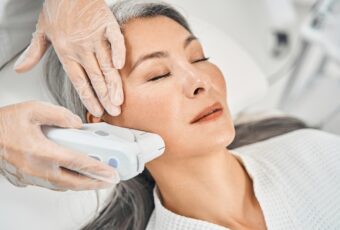 woman looking to tighten skin without surgery